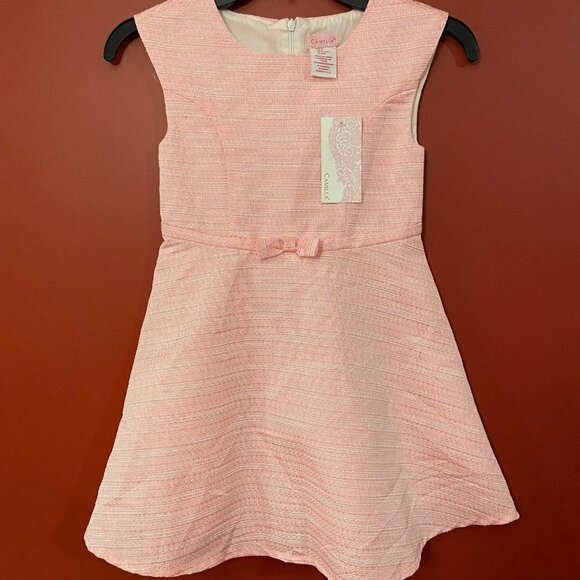 Camilla Girl's Pink Sparkle Formal Dress - Size 6 - NWT - Picture 1 of 4